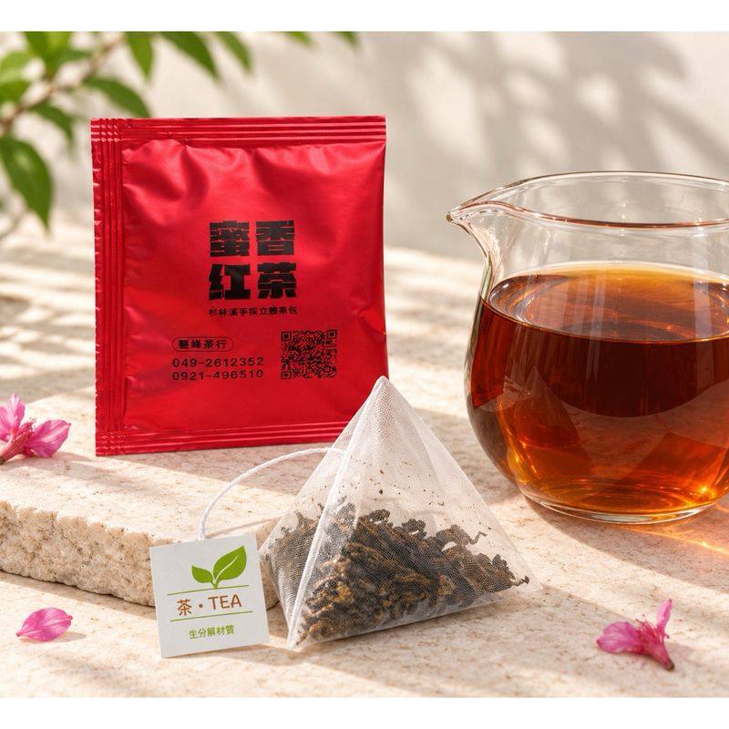 杉林溪蜜香紅茶三角茶包｜手採原片茶葉